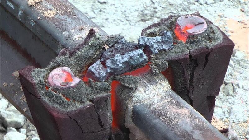 Термитная сварка рельсов: состав смеси, технология, применение