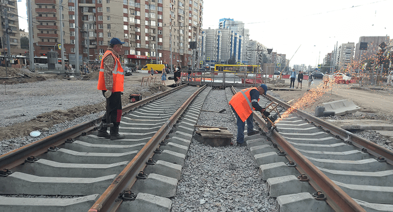 Сварка рельсов в Нижнем Тагиле для МАП ГЭТ