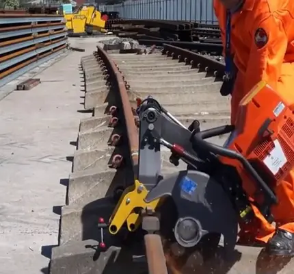 Резка рельсов под любым углом — ТРП